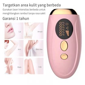 IPL Hair Removal Epilator Tubuh (Biru Muda)