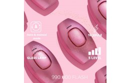 IPL Hair Removal Laser (Glass Lamp Pink)