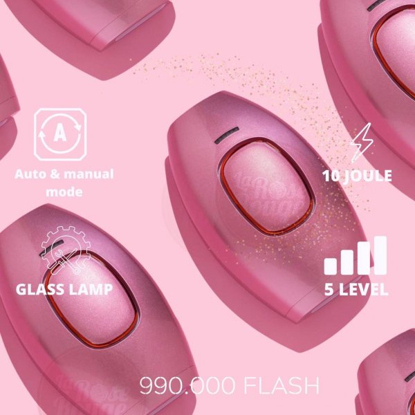 IPL Hair Removal Laser (Glass Lamp Pink)