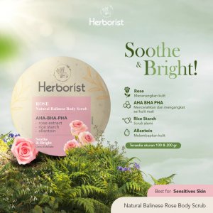 Natural Balinese Body Scrub Rose (100gr)