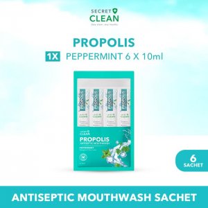 Propolis Antiseptic Mouthwash Peppermint Sachet(6X10ml)