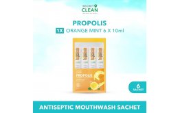 Propolis Antiseptic Mouthwash Orange Mint Sachet (6X10ml)