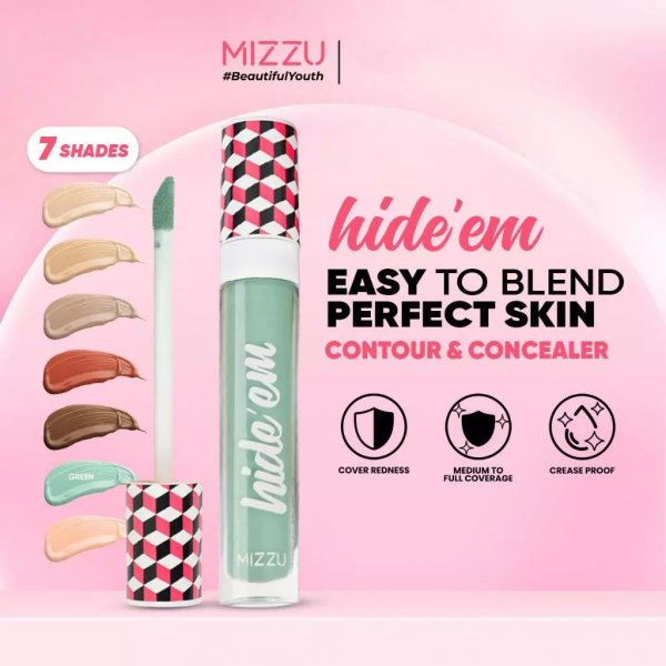 Hide'Em Contour & Concealer - Green (7,5g)