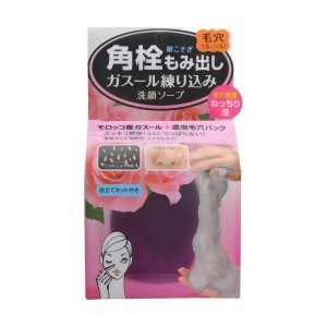 B&C - Tsururi - Black Head Removal Ghassoul Cleansing Soap Rose Scent