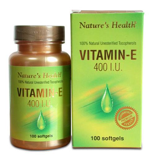 Nature's Health - Vitamin E 400 IU (100 Softgels) | Skin Care Nature's Health - Vitamin E 400 IU (100 Softgels)